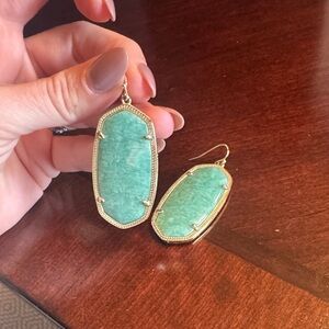 Kendra Scott Gold and Turquoise Earrings